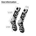 thumbnail image 3 of Bingfone Compression Socks for Women and Men Long Socks for Running Athletic Cycling Nurse-Metallic Gears, 3 of 8