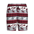 thumbnail image 3 of Yiaed Buffalo Plaid Forest for Men's Soft Sleep Pajama Short Lounging Pajama Shorts-4X-Large, 3 of 8
