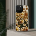 thumbnail image 3 of DistinctInk Hybrid (Acrylic / TPU) Clear Slim Fit Case for Apple iPhone 14 PLUS (6.7" Screen) - "Dancing Smiley Daisies: A Floral Delight", 3 of 8