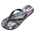 thumbnail image 2 of YAZAOOSummer Flip Flops Creatively Husky Happiness Simple Beach Sandals, 2 of 8