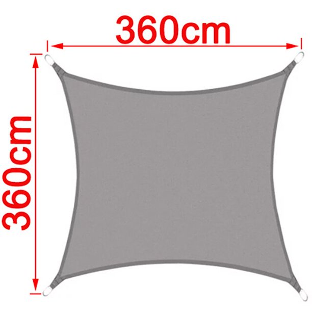 Toldo impermeable 300D para exteriores, vela de sombra para jardín, patio, coche, lona rectangular para piscina