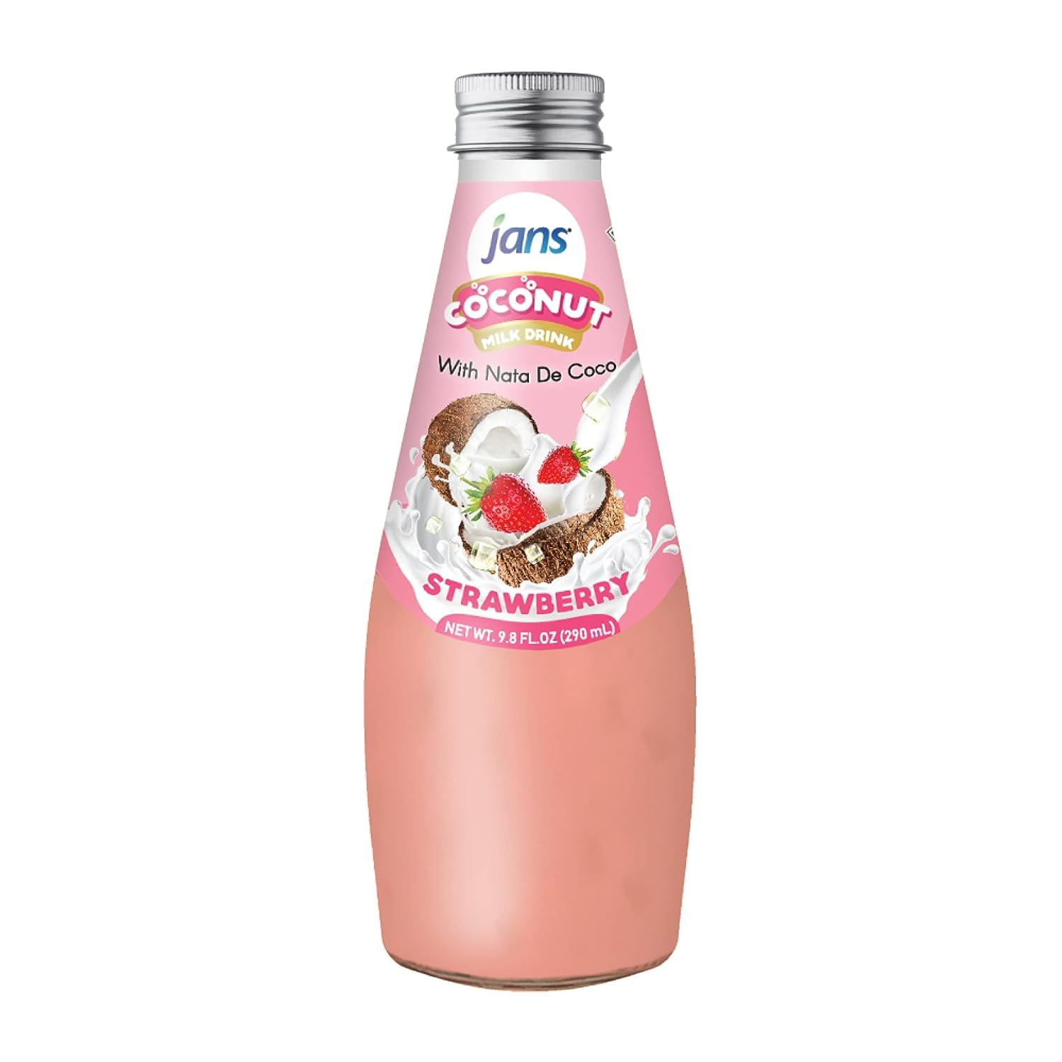 JANS COCONUT MILK DRINK (with NATA DE COCO) ORIGINAL 9.8 OZ (Strawberry