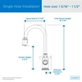 thumbnail image 2 of Danze D455557 Opulence Single Handle Pull-Down Kitchen Faucet with SnapBack® Retraction, Chrome, 2 of 7