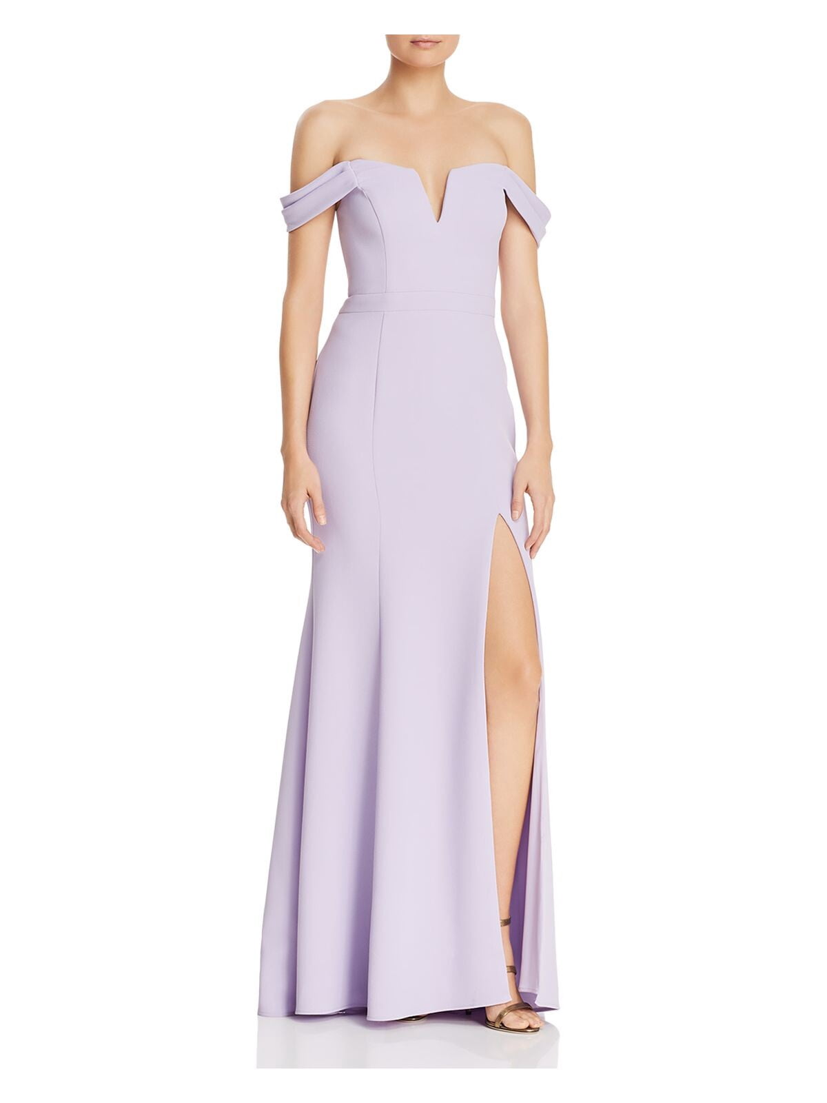 AVERY G Womens Purple Spaghetti Strap 