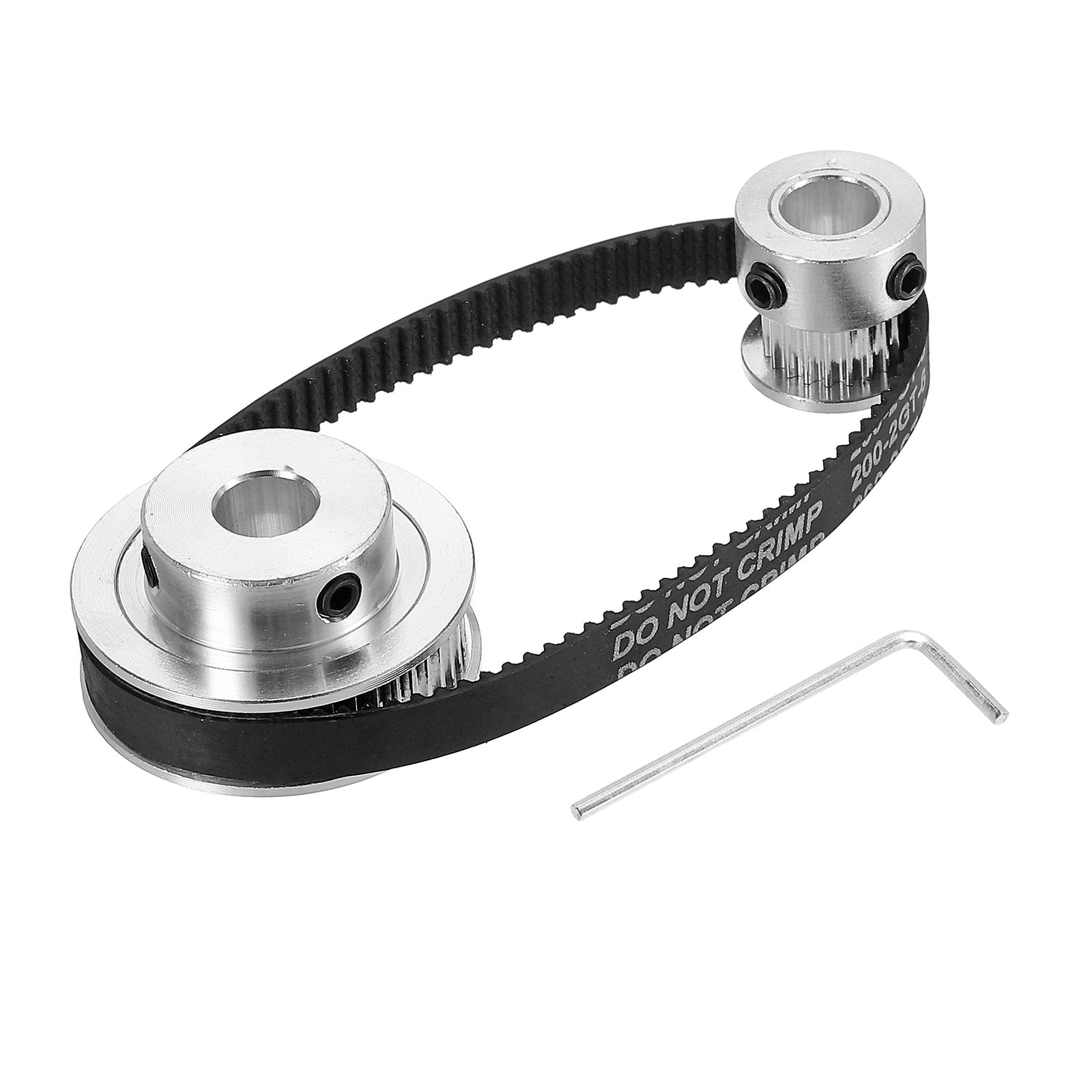 Uxcell Timing Pulley 20&48 Teeth 8mm Bore Synchronous Wheel with Belt
