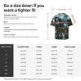 thumbnail image 5 of Rateoe Cute Skeletons Figurines Pattern Men's Short Sleeve Classic Shirt, Casual Short-Sleeved Shirt, Lightweight Summer Shirt, Cuban Collar Shirt,Button-Front Shirt-Small, 5 of 5