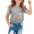 thumbnail image 2 of Gzbliryd Happy Easter T Shirt Rabbit Graphic Tees Easter Gift Shirts for Teen Girls Summer Casual Short Sleeve Cartoon Tee Tops (Grey,7-8 Years), 2 of 4