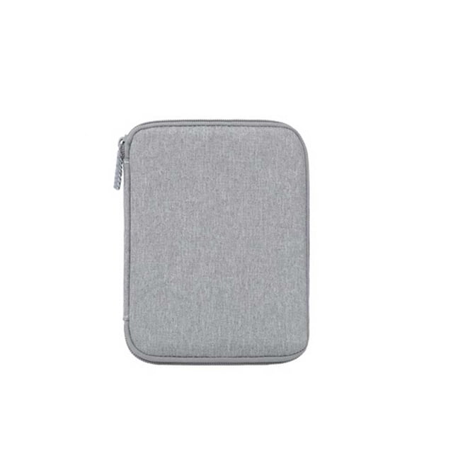 Seitruly BUBM Cable de teléfono Banco de Bolsa de almacenamiento Organizador Bolso de viaje Teléfono y Comunicación Gris 2 capas S