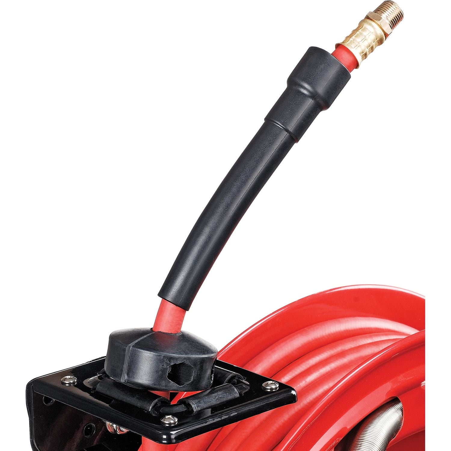 Global Industrial Spring Retractable Steel Hose Reel w/ 3/8"" x 50'L Hose 300 PS