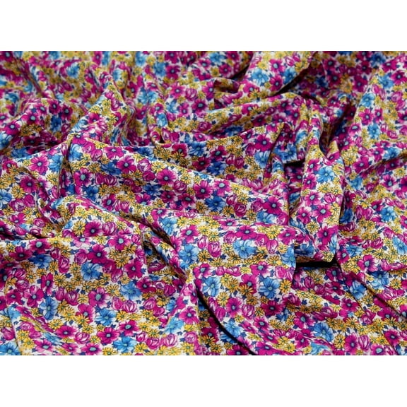 Minerva Sea Island Cotton Voile Fabric Purple - per yard
