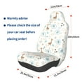 thumbnail image 3 of Naloa Elephants And Giraffes Car Seat Covers Universal Front Seat Coves for Car Accessories ,Padded Car Covers for Automotive, SUV, Truck, and Van, 3 of 5