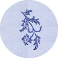 thumbnail image 1 of Ahgly Company Indoor Round Patterned Lavender Blue Area Rugs, 7' Round, 1 of 6