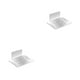 thumbnail image 2 of Advancent Soporte de inodoro Soporte de baño de montaje de jabón Instalación práctica Sin taladro Accesorios para el hogar Suministros de blanco mate 2piezas, 2 of 6
