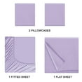 thumbnail image 3 of BELIZZI HOME Full Size Sheet Set - Double Brushed Microfiber Full Size Bedding Set, 4 Piece Deep Pocket Full Size Sheet - Ultra Soft, Easy-Fit, Wrinkle Free, Quick Dry Full Size Sheets - Purple, 3 of 5