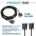 thumbnail image 2 of Uxcell DB9 RS232 Serial Cable, Straight Through RS-232 9 Pin Extension Cable for Data Communication 16.4 ft  Male to Female, 2 of 6