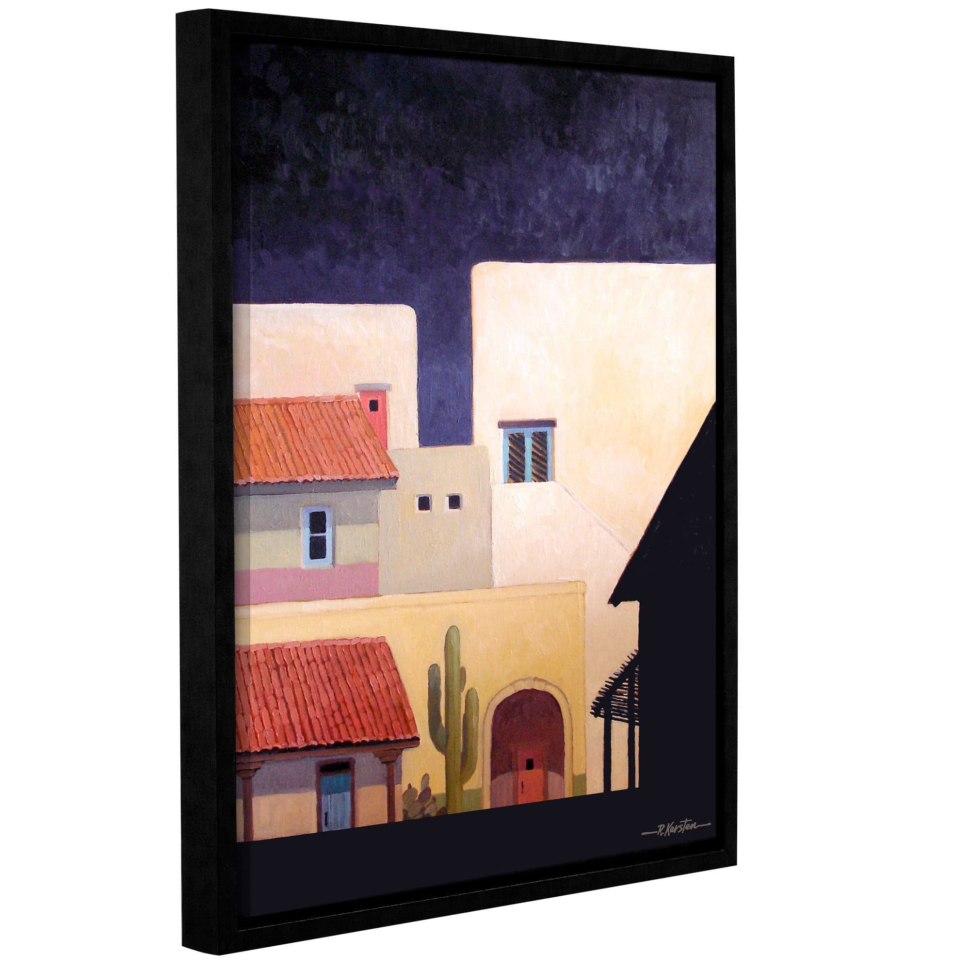 ArtWall Rick Kersten "Adobe Village Forms" Gallery-wrapped Floater-framed Canvas