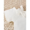 thumbnail image 5 of Happy Town Toddler Girls Summer Outfits Short Sleeve Jumpsuit and Pants 2pcs Set for 3-24 Months, 5 of 7