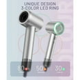 thumbnail image 2 of Fast Drying Hair Dryer ,150000 RPM High-Speed  Blow Dryer,Low Noise Auto Temperature Control ,Come with Diffuser and Smooth Nozzle(Gray), 2 of 9
