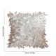 thumbnail image 3 of Funda de cojín de hojas tridimensionales - Satén poliéster 17,7x17,7 pulgadas - Cojín texturizado multicolor, sofá decorativo, salón, respaldo de hotel, tela suave, decoración moderna, 3 of 6