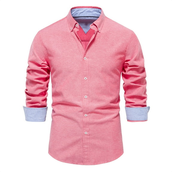 Lilgiuy Men's Plaid Shirts Casual Button Down Turn Down Collar Long Sleeve Shirt Jacket with Pockets Gifts for Your Family or Friends