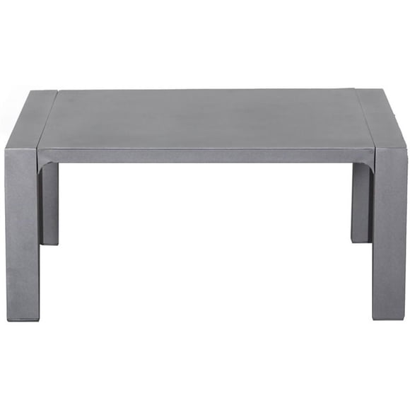 Cabo Aluminum Frame Coffee Table in Gray