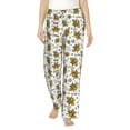 thumbnail image 2 of Goofa Hohey Bee Golden2 Printed Soft Pajama Pants for Women, Wide Leg Comfy Casual Lounge Yoga Pants-Small, 2 of 9