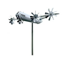 Windmills B29 Super Fortress Airplane Yard Art Metal Aircraft Windmill Outdoor Decorative Garden Feature Unique Design