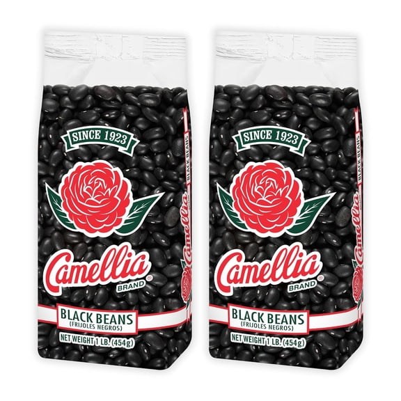 Camellia Black Beans 1 Pound (2 Pack)