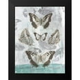 thumbnail image 2 of Goldberger, Jennifer 15x18 Black Modern Framed Museum Art Print Titled - Butterflies and Filigree II, 2 of 5