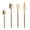 Rose Gold, variant on Konghyp 4-Piece Set Stainless Steel Tableware Cutlery Ergonomic Design Durable Kitchen Utensils Ideal for Dining, Dishwasher Safe, Versatile Fork Spoon Knife Set