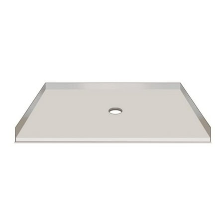 American Bath Factory S54421TP-C 54 x 42 in. Single Ready To Tile Shower Pan, 1 in.