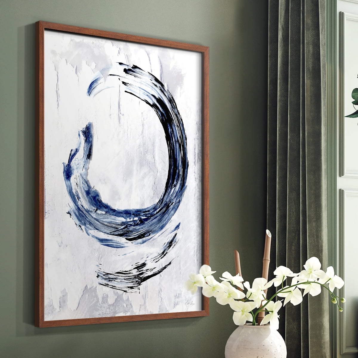 Moonglade I in Brown Solid Wood 11 x 14 Framed Print