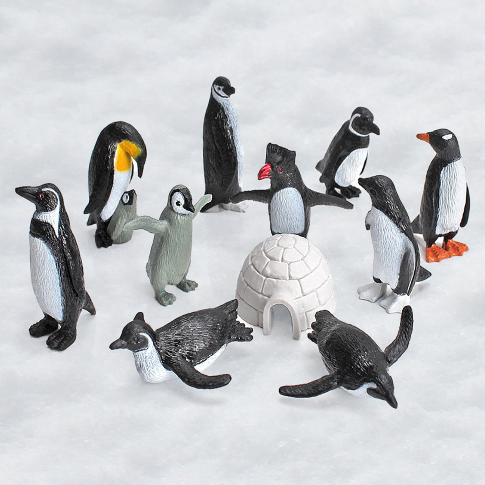 cake decorations Safari toob toys Antarctic New PENGUINS set of 10  play 