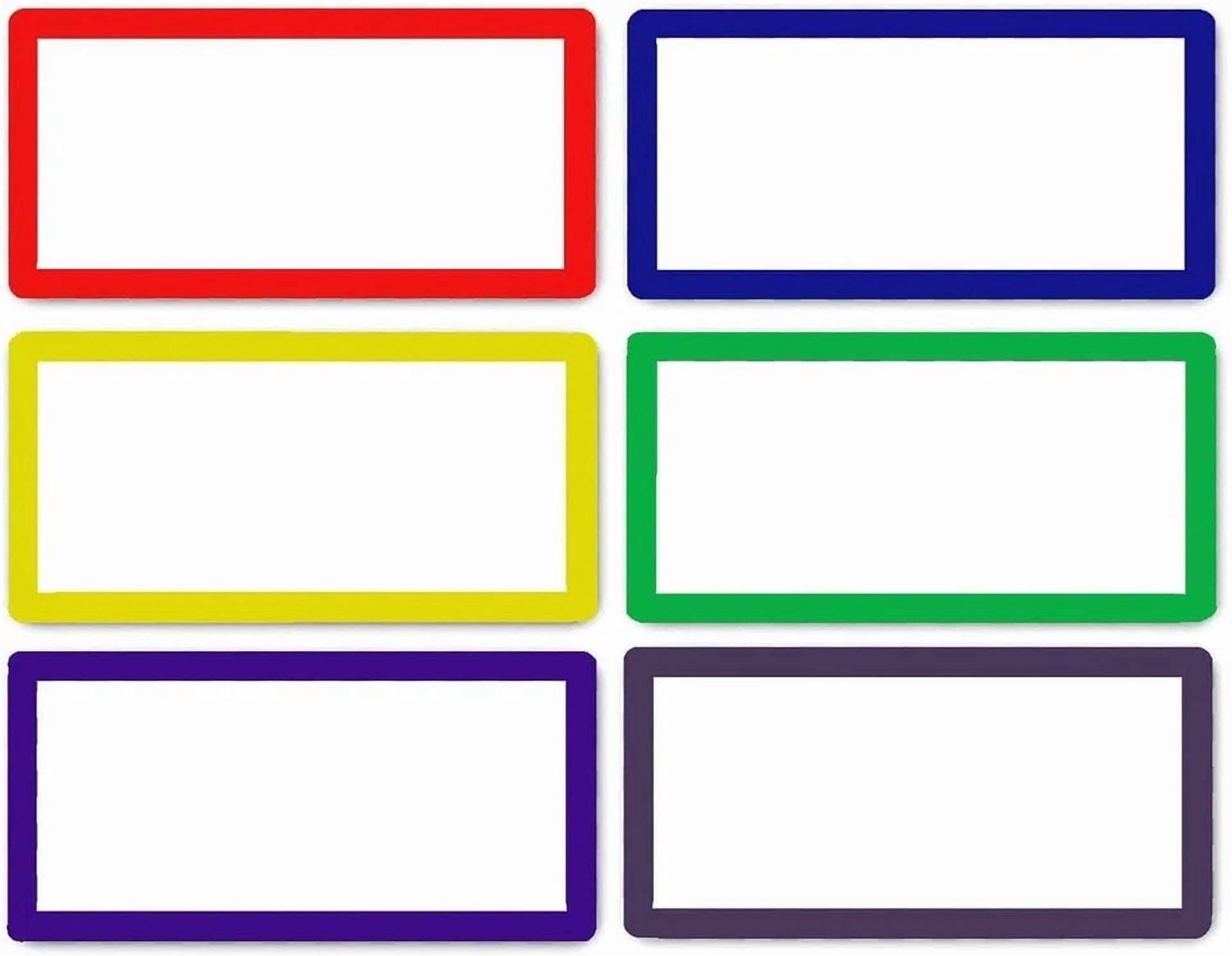 36Pcs - 2.1" X 1.2" Magnetic Dry Erase Labels Blank Name Tags Reusable Magnets