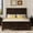Brown, variant on Mirightone Wood Queen Bed Frame with Tall Headboard and Footboard, Rustic Queen Panel Bed with Under Bed Storage, Farmhouse Style, Noise-Free, Antique Brown