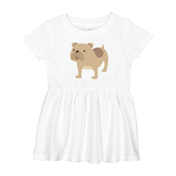 Inktastic Bulldog Girls Baby Dress