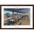 thumbnail image 5 of Art.com Hampton Beach, NH, Listening to the Band on the Casino Veranda Scene Art Print by Lantern Press, Brown Frame Wall Art, 44" x 32", 5 of 5