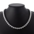 thumbnail image 3 of QQTDFG 925Sterling Silver 10MM 20" Large Hollow Buddha Beads Men's Chains Necklace N097-default, 3 of 4