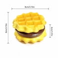 thumbnail image 2 of Squishy Relaxing Squeeze Fidget Toy, Hand‑operated Decompression Sensory Toy, Lightweight Portable Play Toy for Children Teens, Travel Use and Reward Gift Option(Simulated Sandwich Waffle), 2 of 4