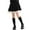 Black, variant on Cethrio Girls Pleated Skirts Size 10-12, Elastic Waist Spring Fall Casual Dancing School Uniform Skirts Gray
