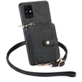 thumbnail image 4 of for Samsung Galaxy A51 5G Wallet Case, Crossbody Phone Purse with Card Holder for Women, Zipper PU Leather Carrying Cover Gift with Shoulder Strap Kickstand Anti-drop for A51 5G - Black, 4 of 8