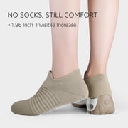 STQ Women's Walking Shoes Slip on Breathable Sneakers Taupe US 8