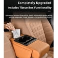 thumbnail image 3 of Universal Waterproof PU Leather Center Console Pad - 5-in-1 Car Armrest Box Cover with Cup Holder, Tissue Slot & Phone Holder, 3 of 8