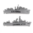 thumbnail image 4 of 10 piezas de simulación de acorazado modelo estático accesorios de bricolaje juguetes Yotijar Juego de portaaviones gris, 4 of 6