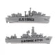 thumbnail image 4 of 10 piezas de simulación de acorazado modelo estático accesorios de bricolaje juguetes Yotijar Juego de portaaviones gris, 4 of 6