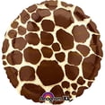 thumbnail image 2 of Giraffe Jungle Safari Print 18" Foil Balloon, 2 of 2