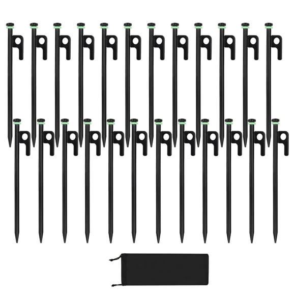 Clavijas para Tienda HOLANHING de Acero Forjado Resistente 20 cm 24 Unidades