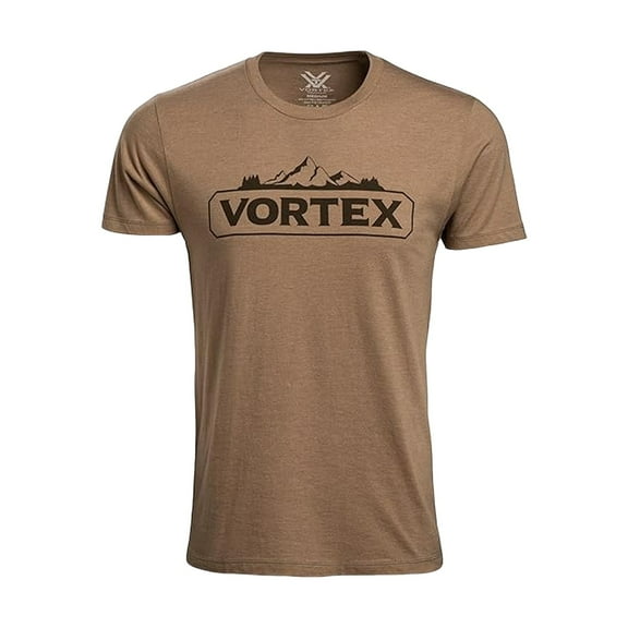VORTEX Adult Male Peakline Short Sleeve T-Shirt, Color: Coyote Heather, Size: S