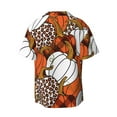 thumbnail image 7 of Picia Various Pumpkins Men's Linen Shirts Short Sleeve Cuban Beach Shirts Casual Shirts Button Down Shirt for Men Beach Summer Wedding Shirt-Medium, 7 of 7