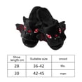 thumbnail image 4 of Pantuflas Murciélago Halloween Con Puntera Abierta Y Esponjosas Antideslizantes Suaves para Interior, 4 of 9